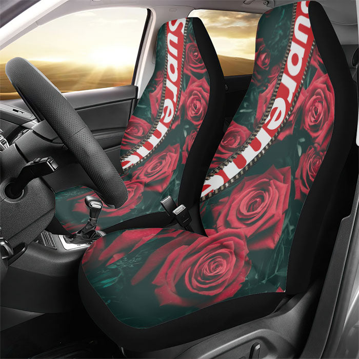 Supreme Roses Rear Car Seat Covers