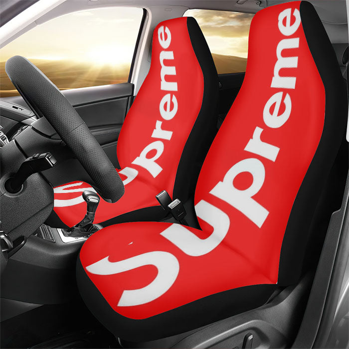 Supreme Simple Logo Rear Car Seat Covers
