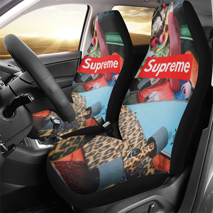 Supreme Skateboard Rear Car Seat Covers