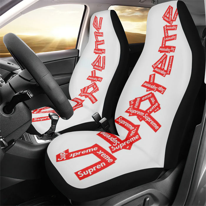 Supreme Sticker Art Rear Car Seat Covers