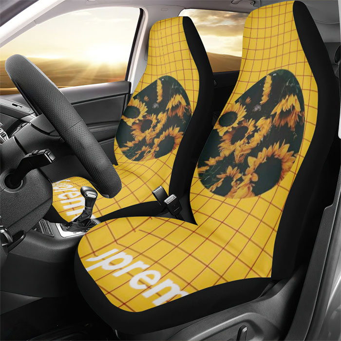 Supreme Sunflower Rear Car Seat Covers