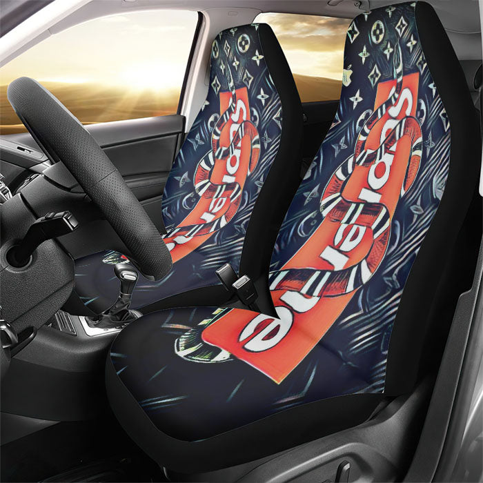 Supreme With Chanel Rear Car Seat Covers