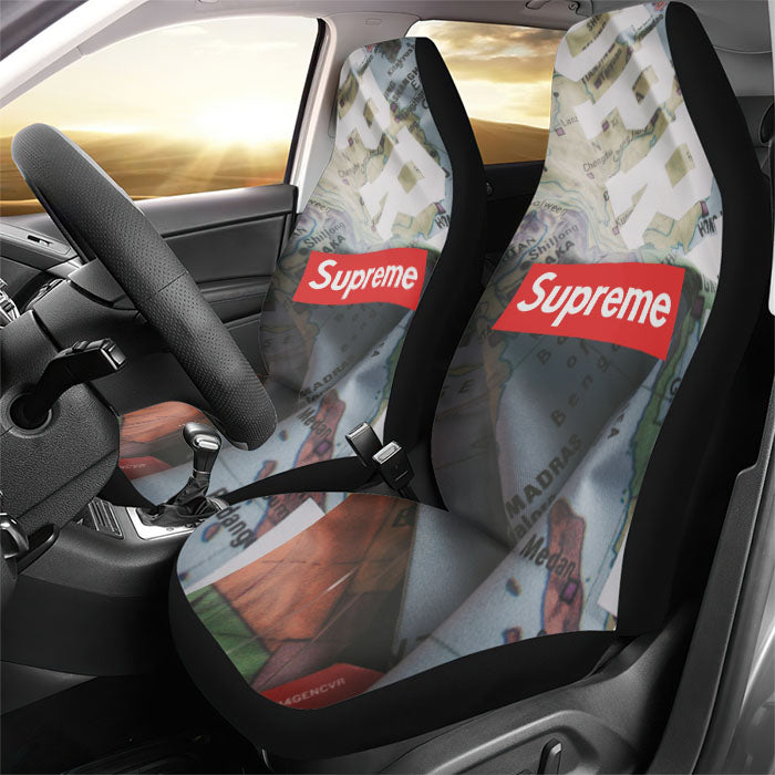Supreme X North Face Rear Car Seat Covers