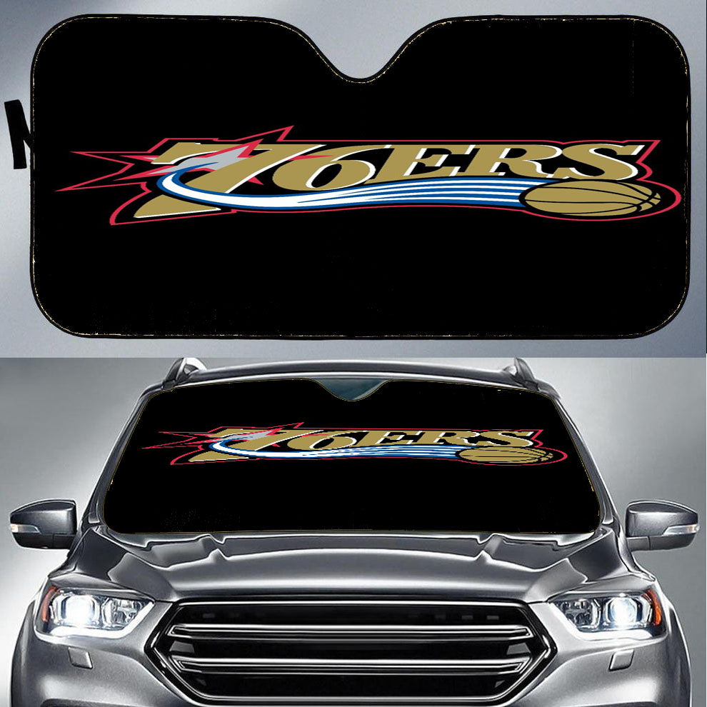 76Ers Basketball Team Logo Car Auto Sun Shade Windshield Cover