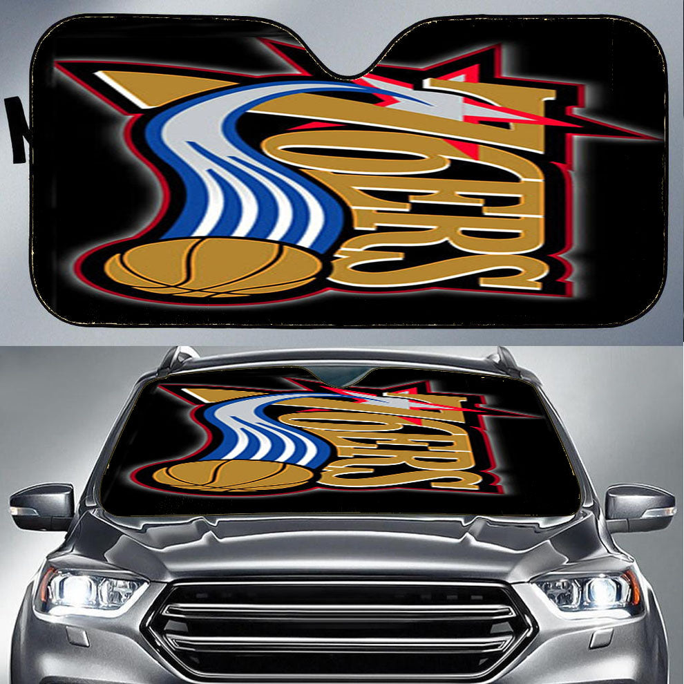 76Ers Emblem Car Auto Sun Shade Windshield Cover