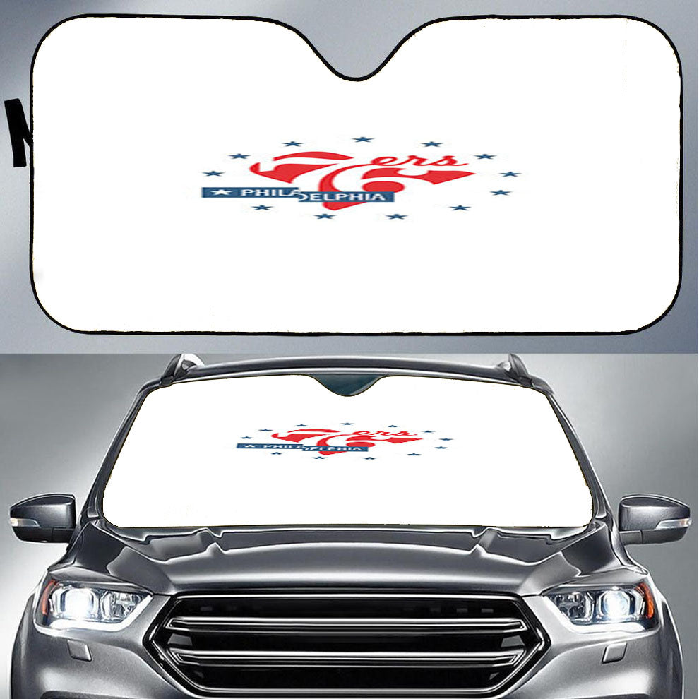 76Ers Phila Car Auto Sun Shade Windshield Cover