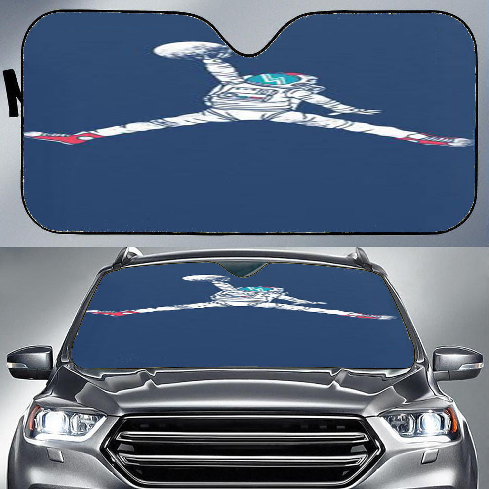 Air Jordan Astronaut Space Dunk Car Auto Sun Shade Windshield Cover