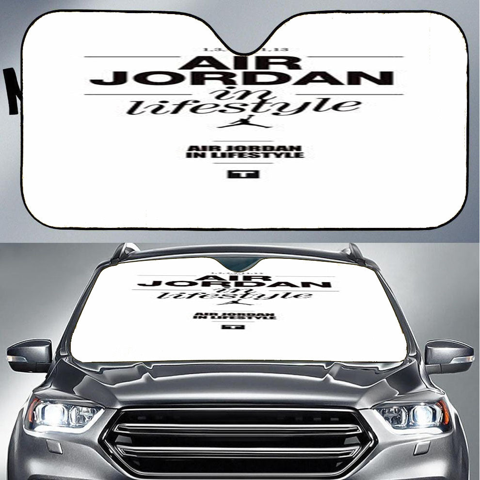 Air Jordan In Style Car Auto Sun Shade Windshield Cover