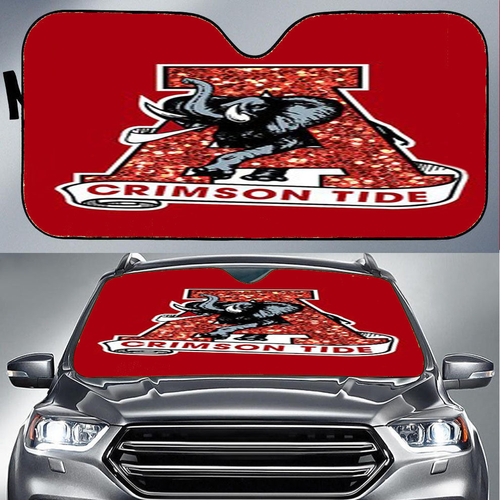 Alabama Crimson Tide Football Car Auto Sun Shade Windshield Cover