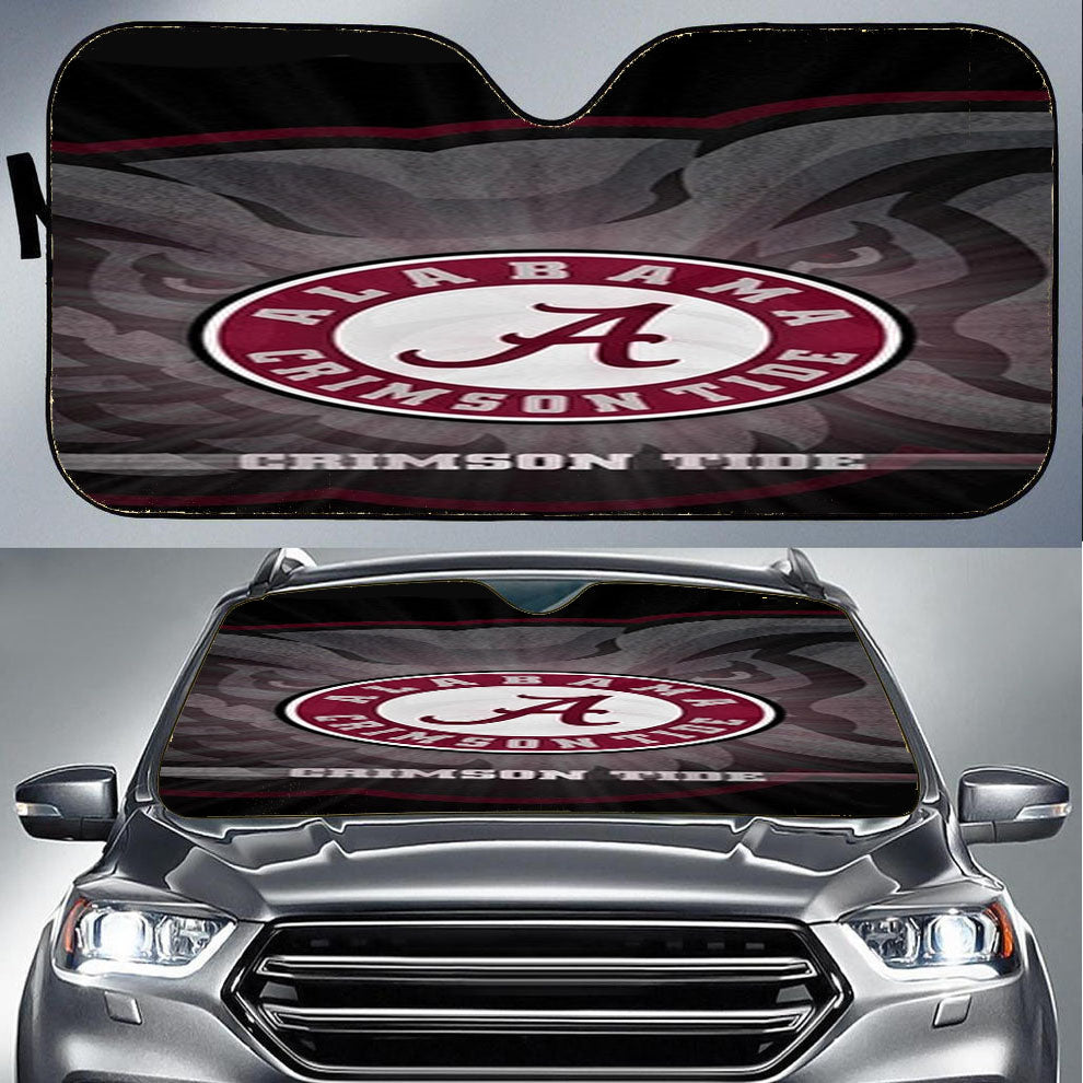 Alabama Crimson Tide Logo Car Auto Sun Shade Windshield Cover