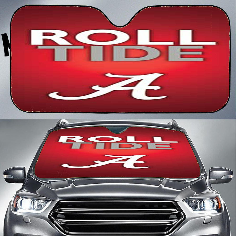 Alabama Crimson Tide Roll Tide Car Auto Sun Shade Windshield Cover