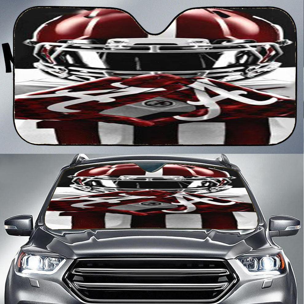Alabama Crimson Tide Symbol Car Auto Sun Shade Windshield Cover