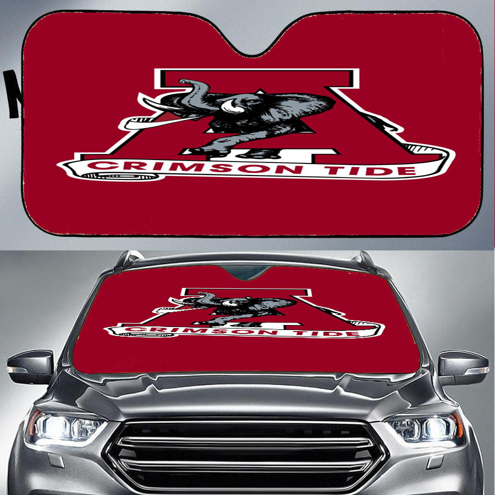 Alabama Crimson Tide Wallpaper Car Auto Sun Shade Windshield Cover