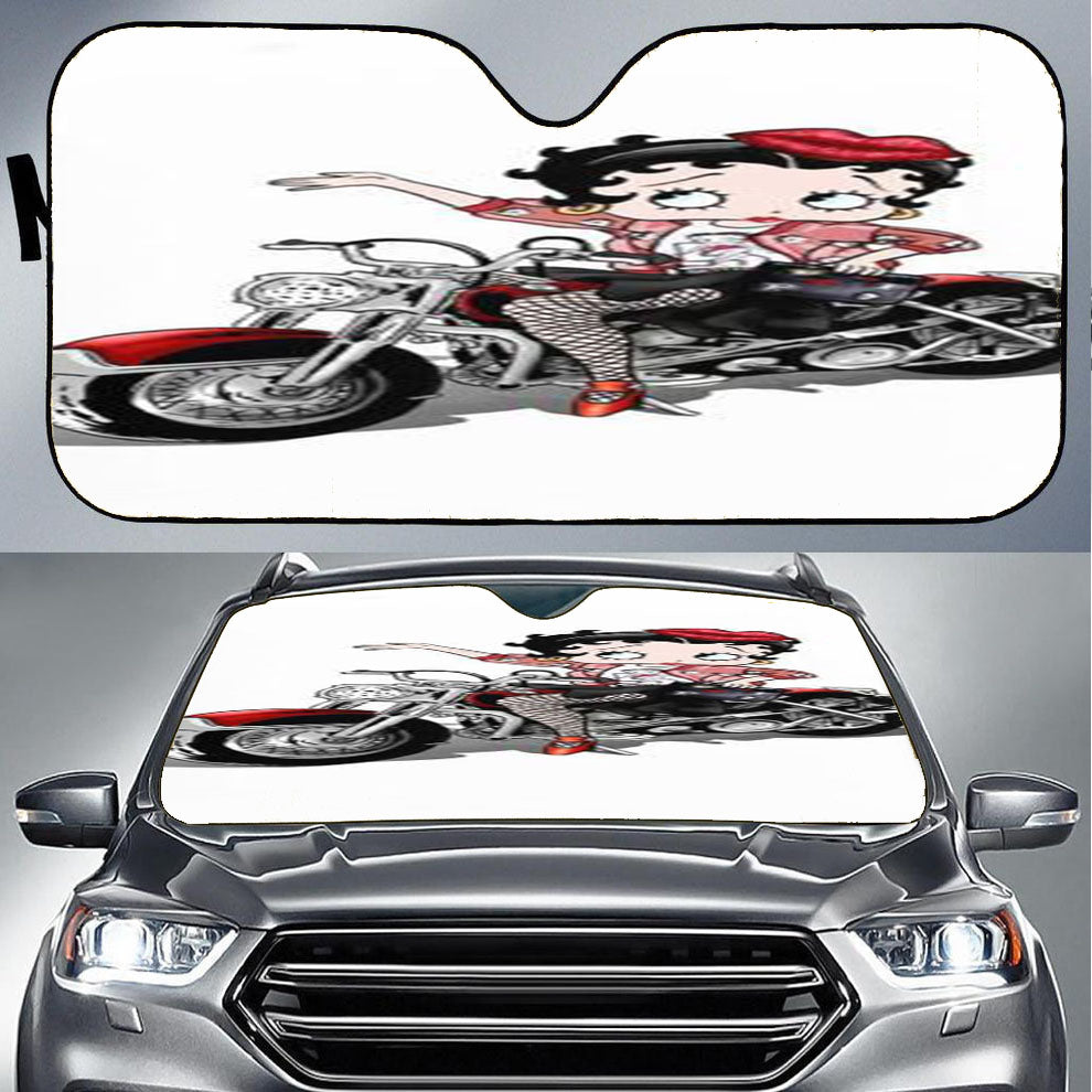 Betty Boop Comic Girl 2 Car Auto Sun Shade Windshield Cover