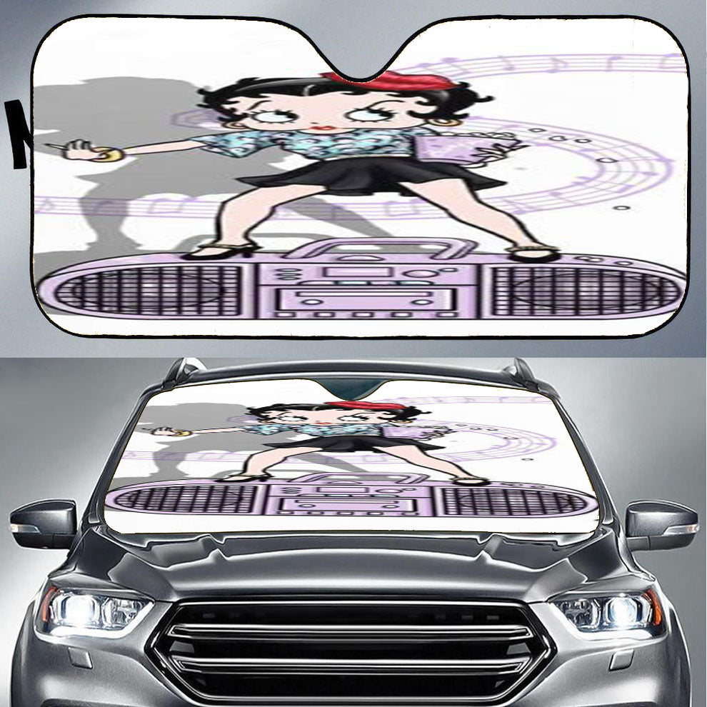 Betty Boop Comic Girl 3 Car Auto Sun Shade Windshield Cover