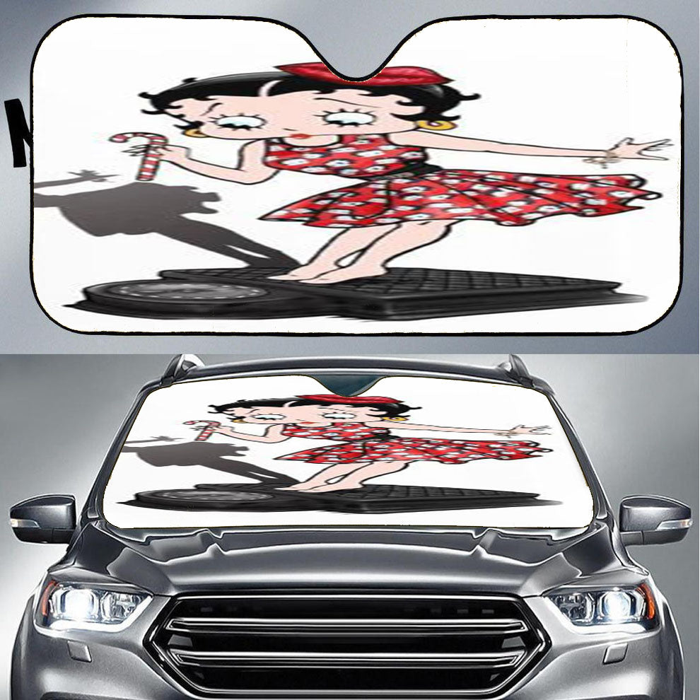 Betty Boop Comic Girl 4 Car Auto Sun Shade Windshield Cover