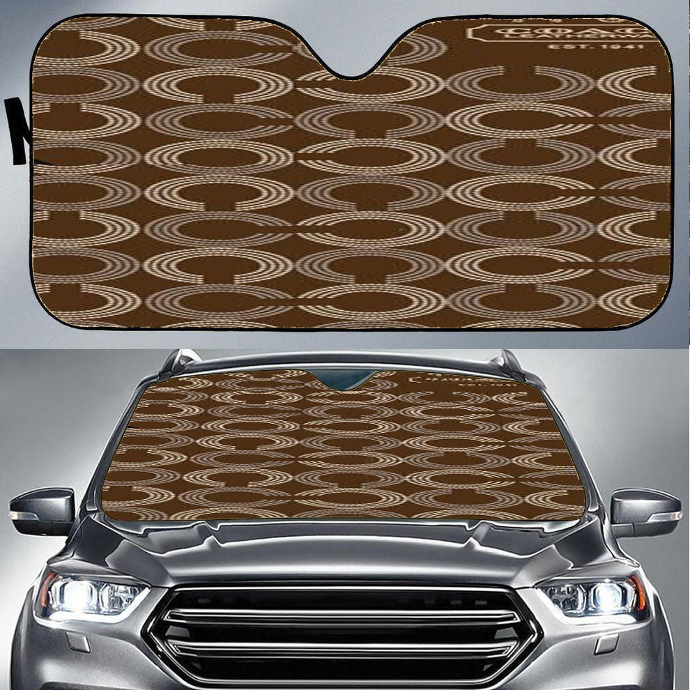 Coach Car Auto Sun Shade Windshield Cover