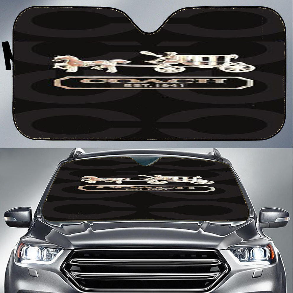 Coach Bag Logo Car Auto Sun Shade Windshield Cover