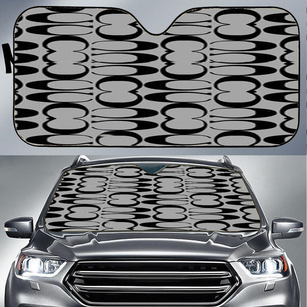 Coach Silver Car Auto Sun Shade Windshield Cover