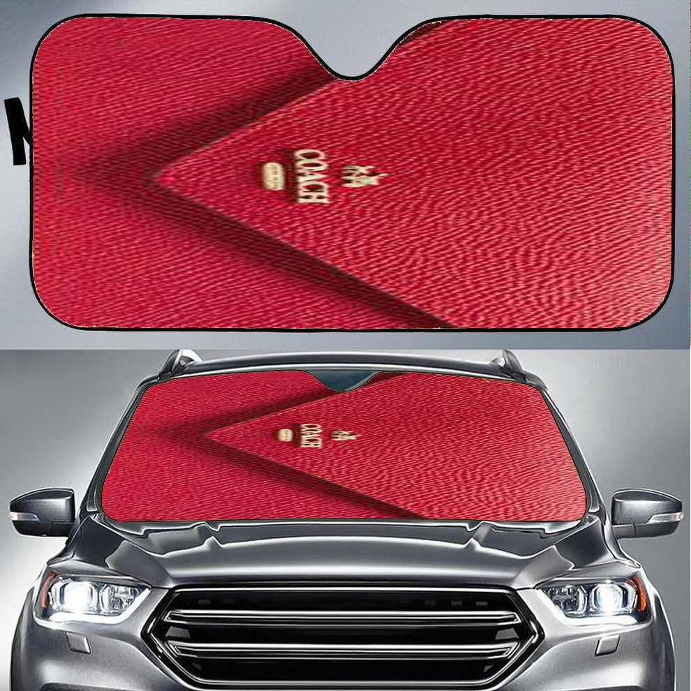 Coach Soft Wallet Car Auto Sun Shade Windshield Cover