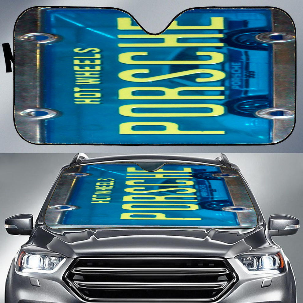 Hot Wheels Porsche Car Auto Sun Shade Windshield Cover