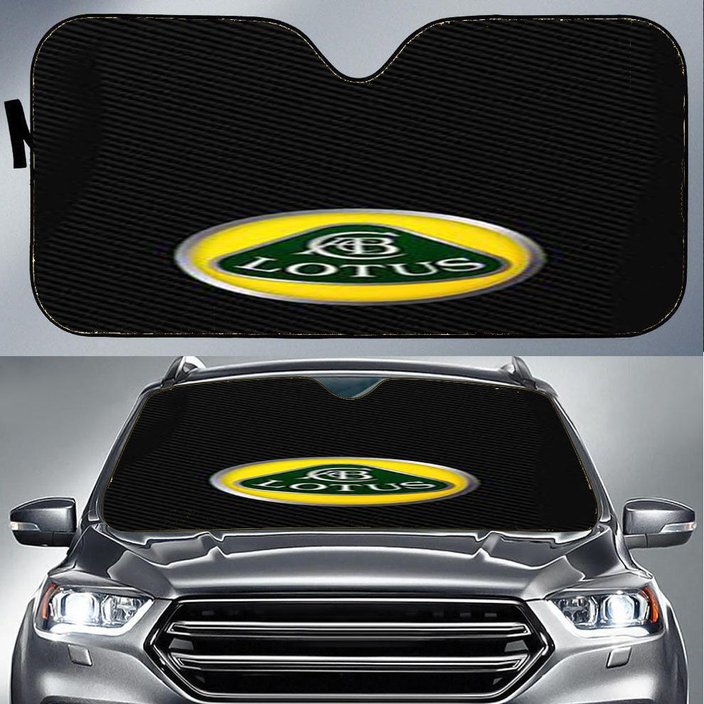 Lotus Racing Carbon Fiber Pattern Car Auto Sun Shade Windshield Cover