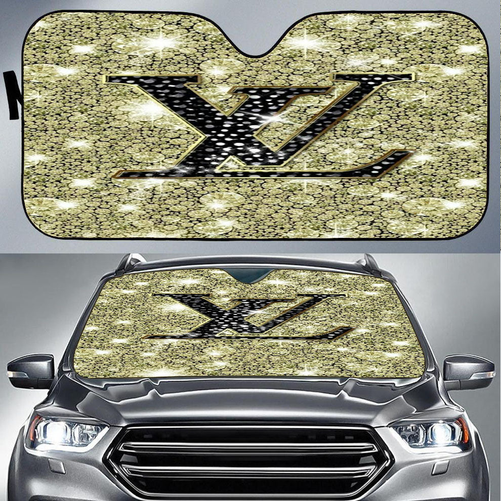 Luois Vuitton Diamond Clean Car Auto Sun Shade Windshield Cover