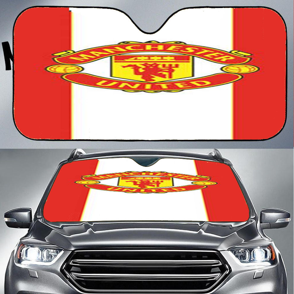 Manchester United Big Stripe Car Auto Sun Shade Windshield Cover