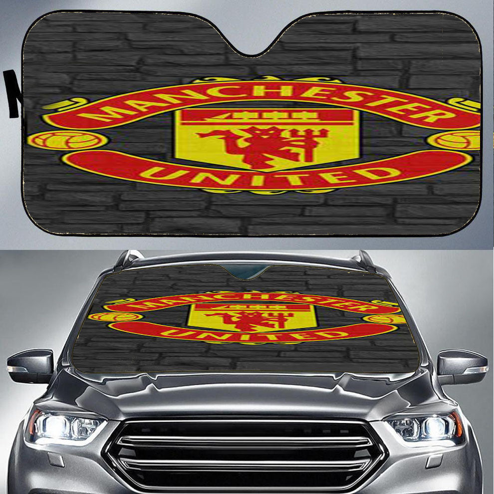 Manchester United Fc Logo Car Auto Sun Shade Windshield Cover