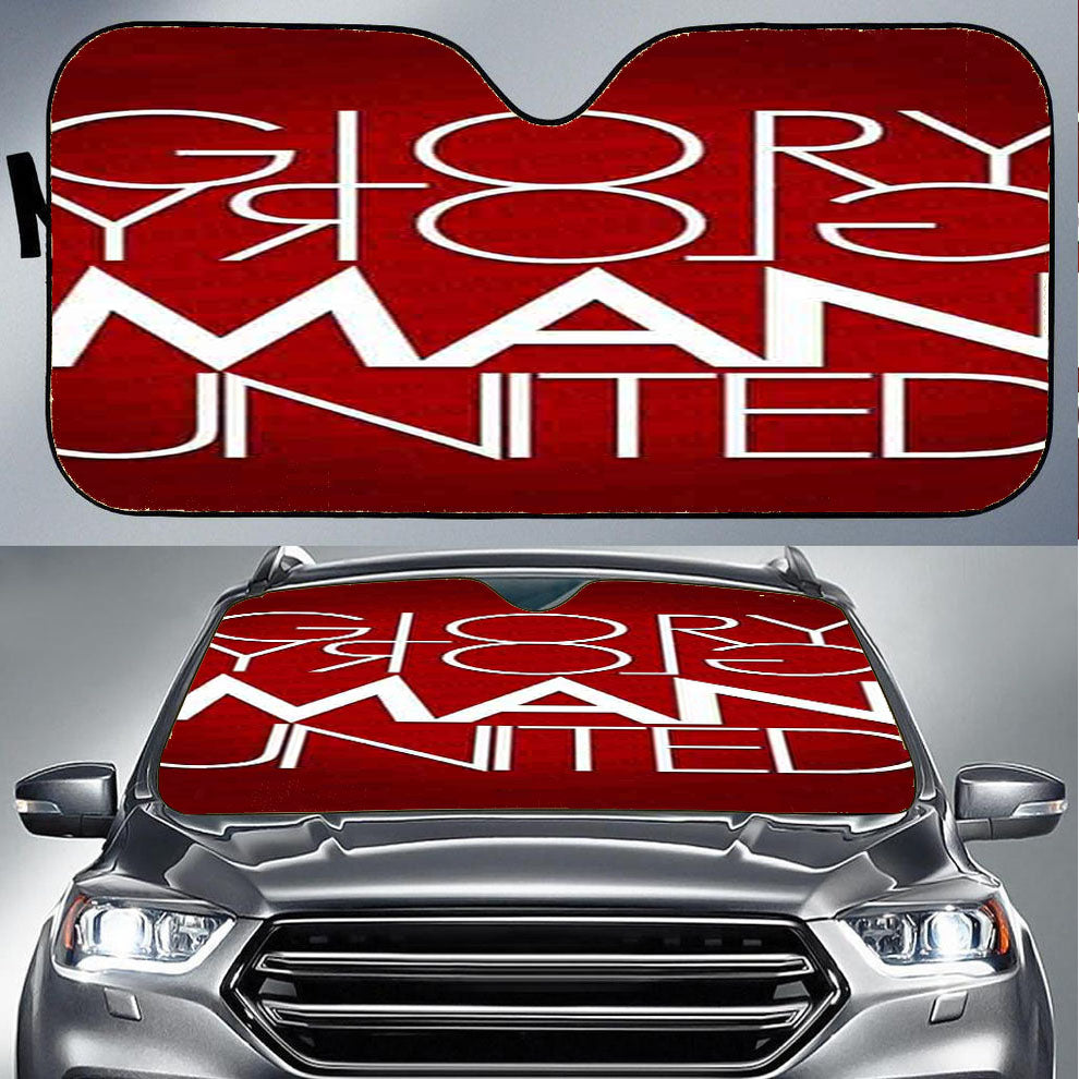 Manchester United Glory Glory Car Auto Sun Shade Windshield Cover