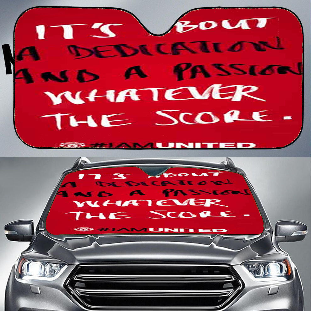Manchester United I United Car Auto Sun Shade Windshield Cover