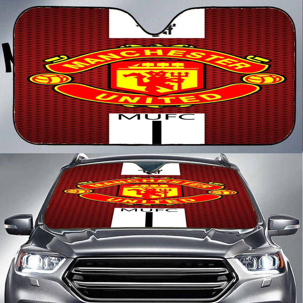 Manchester United Logo Car Auto Sun Shade Windshield Cover