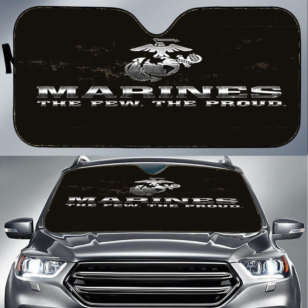 Marine Corps Logo Car Auto Sun Shade Windshield Cover