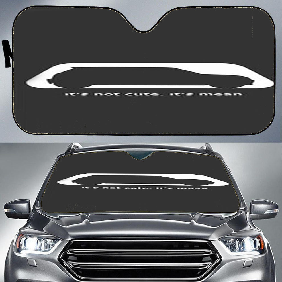 Mini Cooper Its Not Cute Its Mean Car Auto Sun Shade Windshield Cover