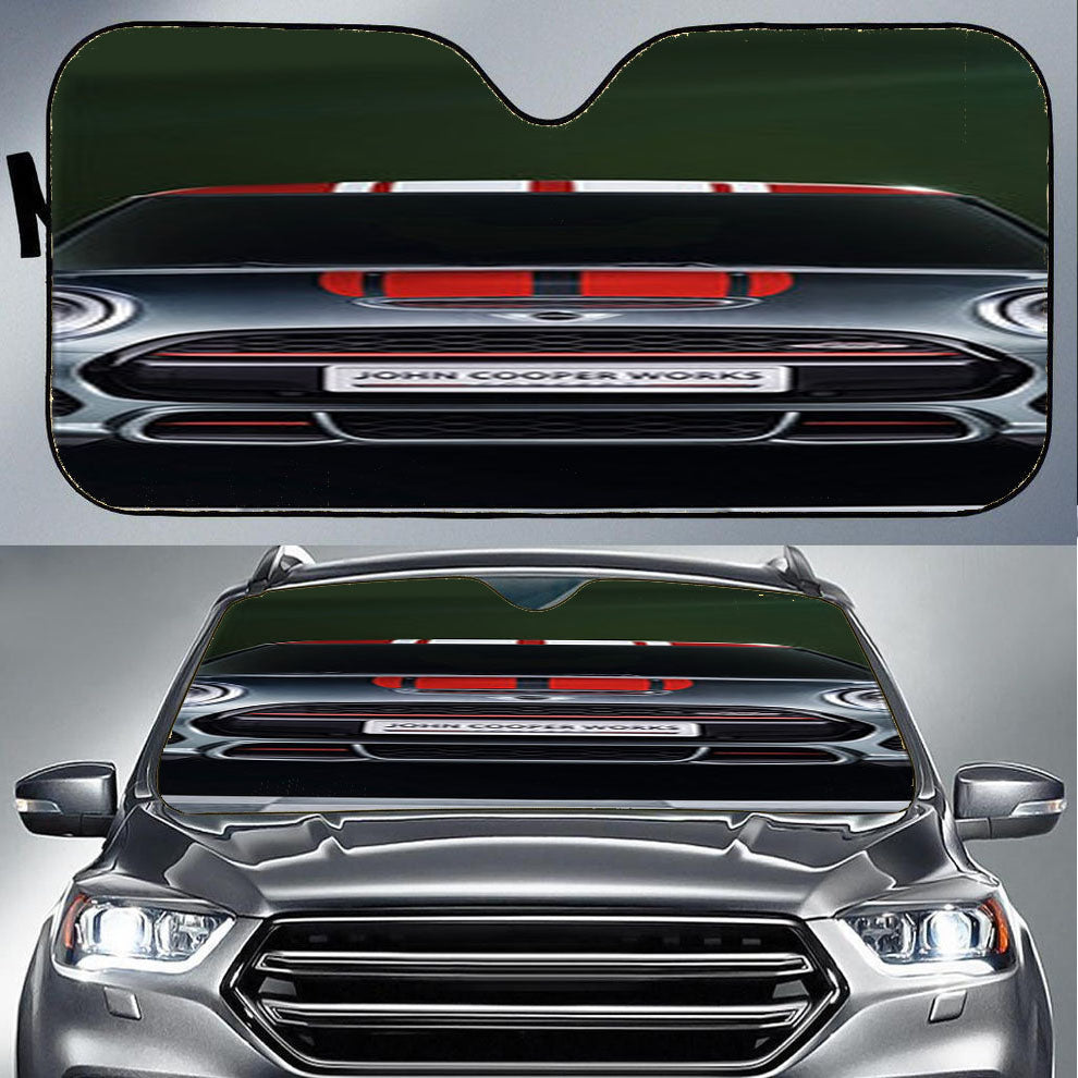 Mini Cooper John Cooper Works Plat Car Auto Sun Shade Windshield Cover
