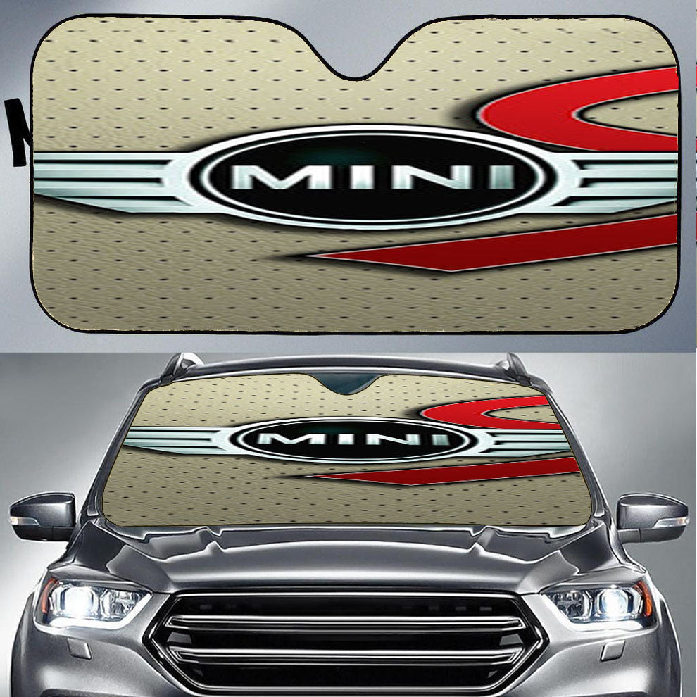 Mini Cooper Logo Silver Car Auto Sun Shade Windshield Cover