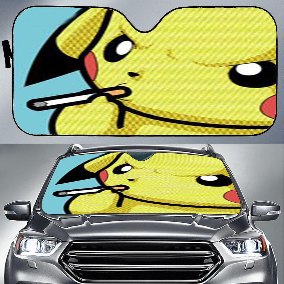 Pikachu Cutes Pokemon Car Auto Sun Shade Windshield Cover
