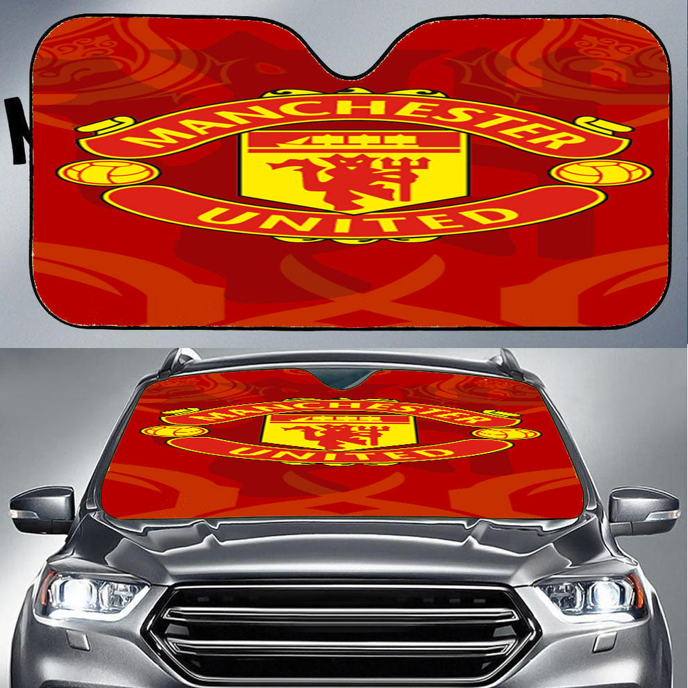Red Devil Manchester United Car Auto Sun Shade Windshield Cover