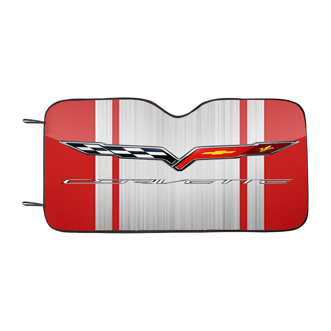Corvette Red Car Auto Sun Shade Windshield Cover
