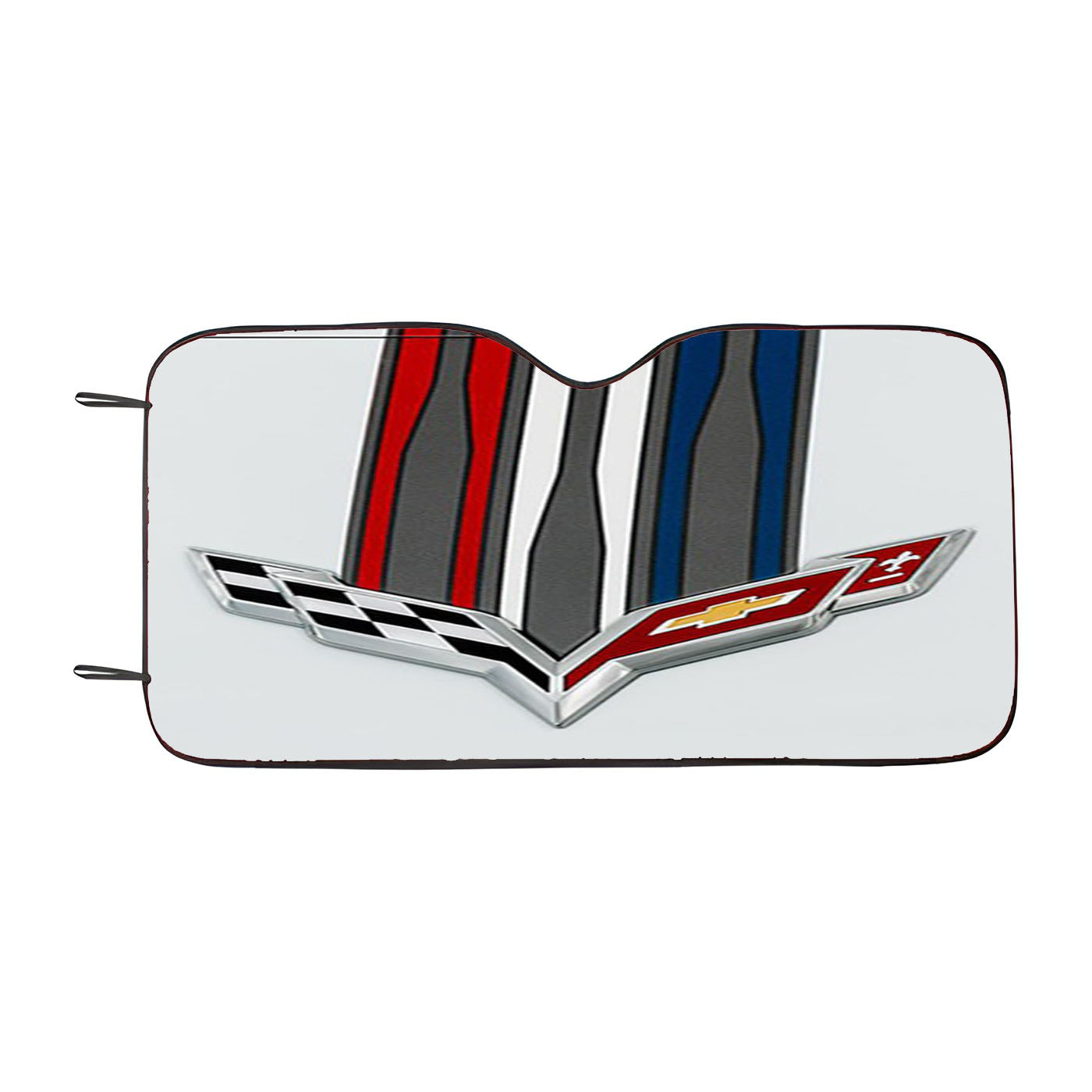 Corvette White Car Windshield Auto Sun Shade