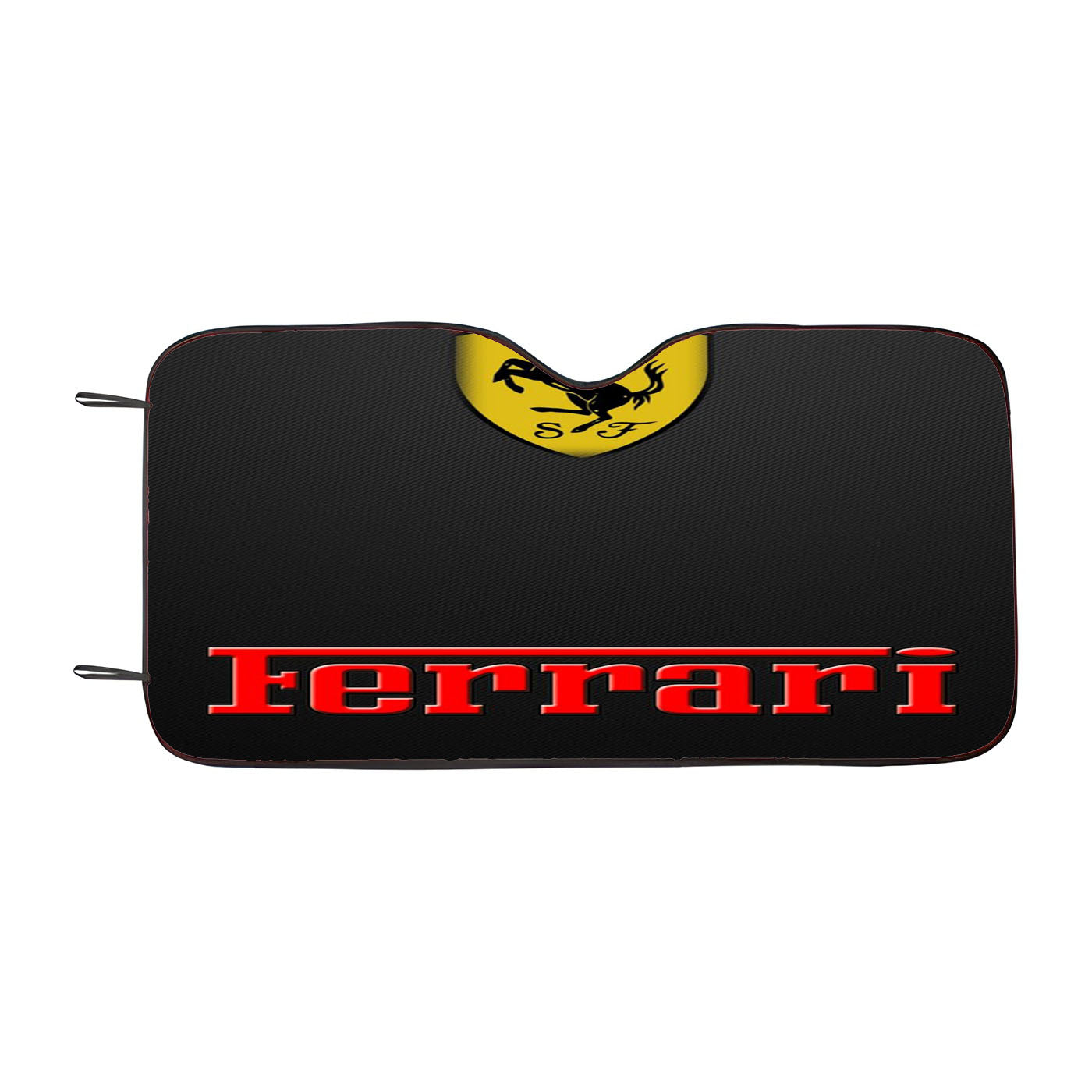 Ferrari Gray Pattern Car Auto Sun Shade Windshield Cover