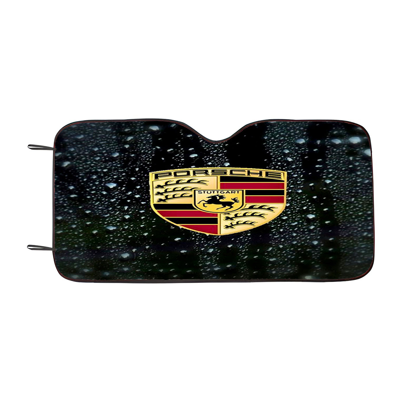 Porsche Emblem Water Drop Car Auto Sun Shade Windshield Cover