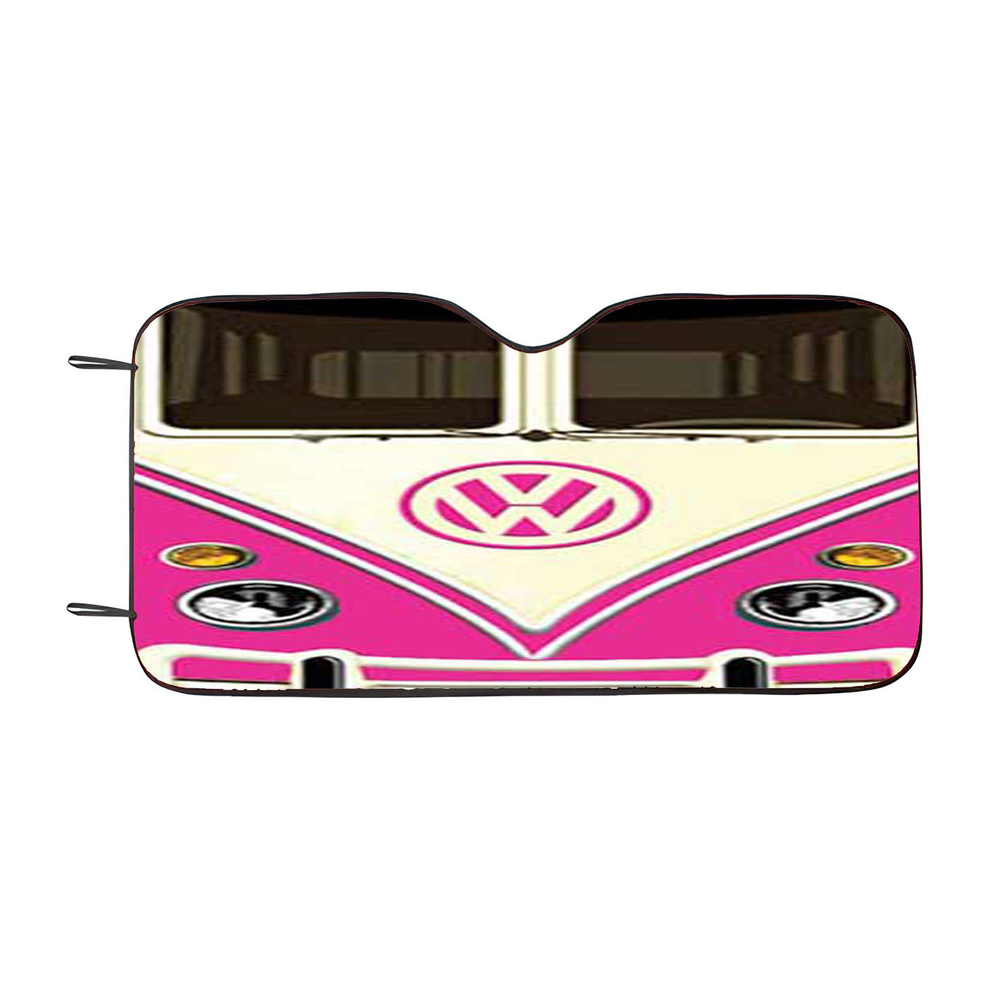 Vw Van Pink Car Auto Sun Shade Windshield Cover
