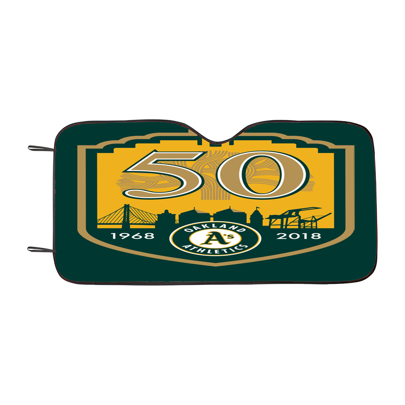 50Th Oakland Athletics Car Auto Sun Shade Windshield Cover