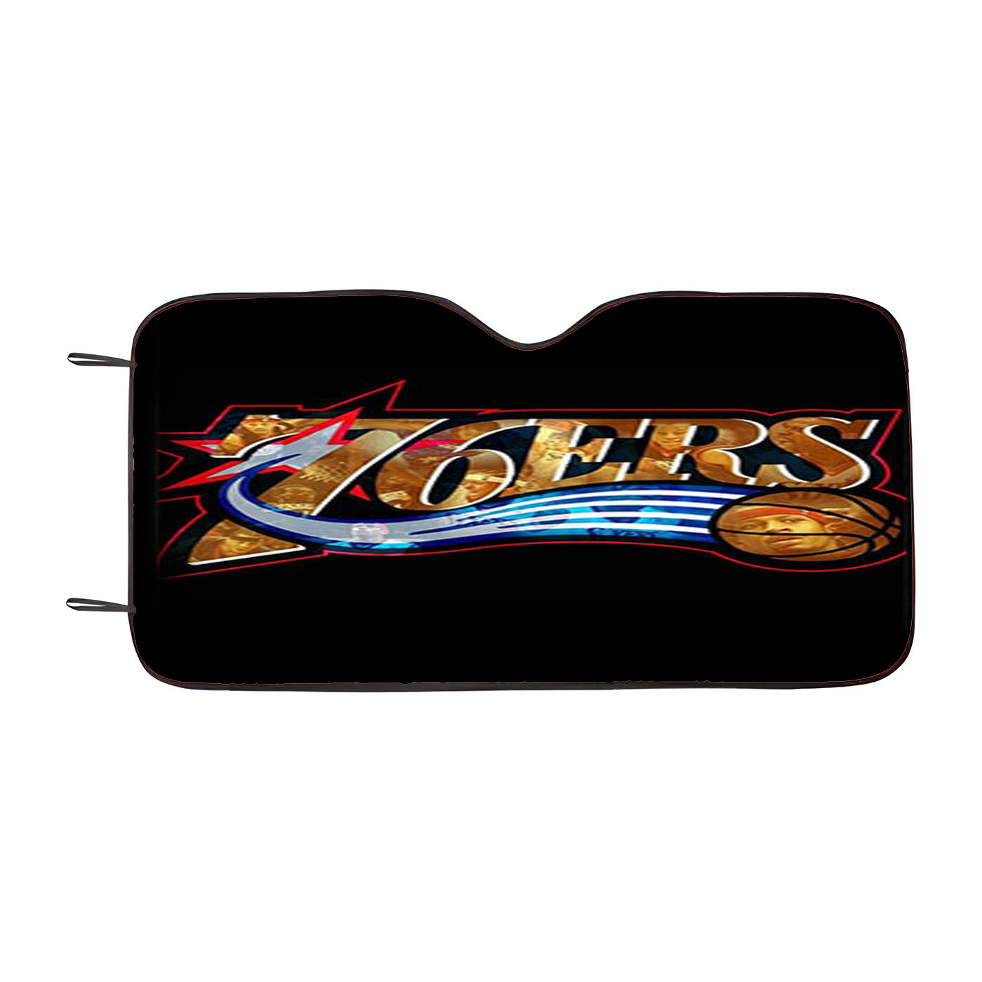 76Ers Gold Car Auto Sun Shade Windshield Cover