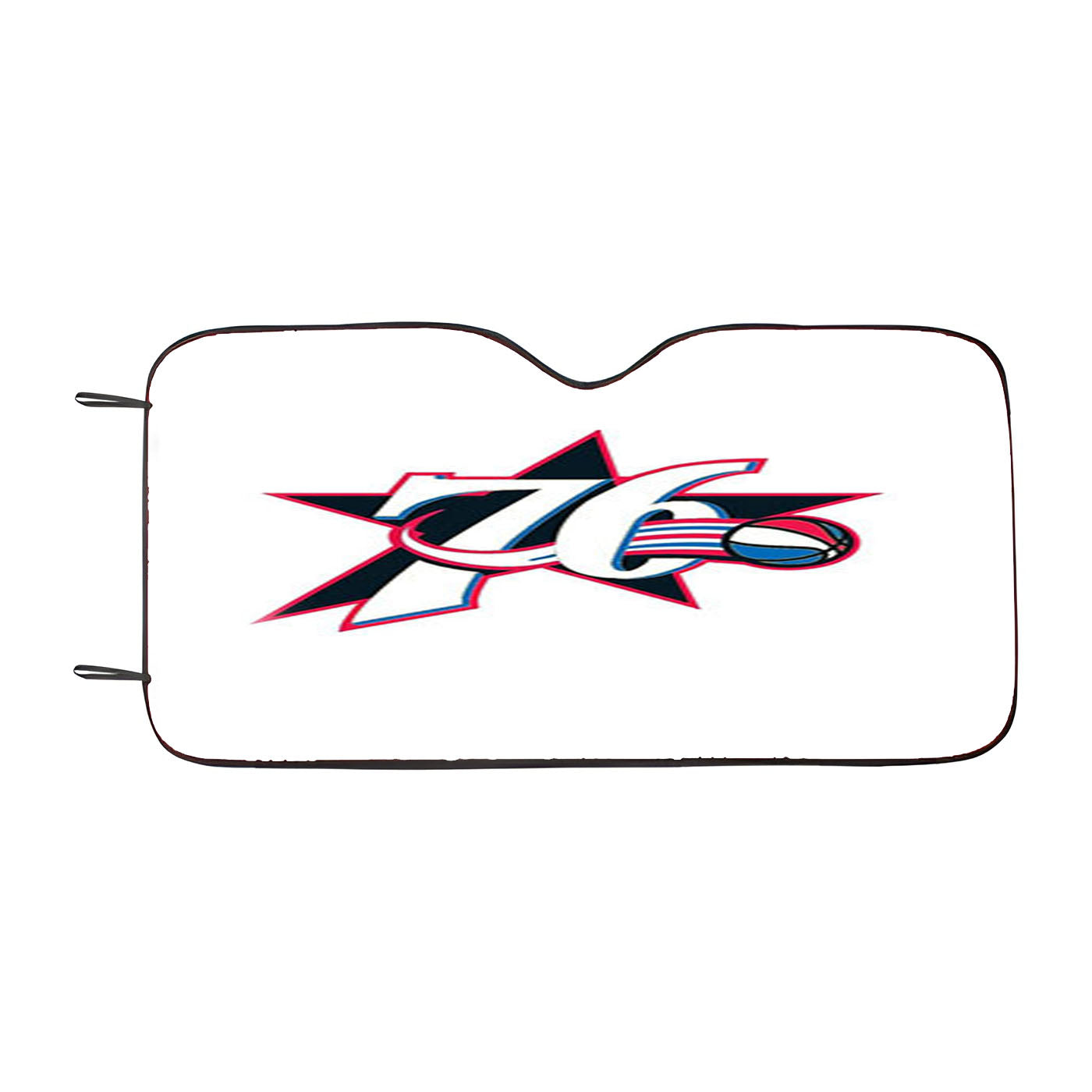 76Ers Logo Ball Back Car Auto Sun Shade Windshield Cover