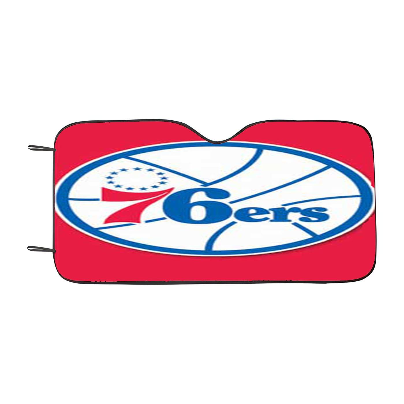 76Ers Logo On Red Car Auto Sun Shade Windshield Cover