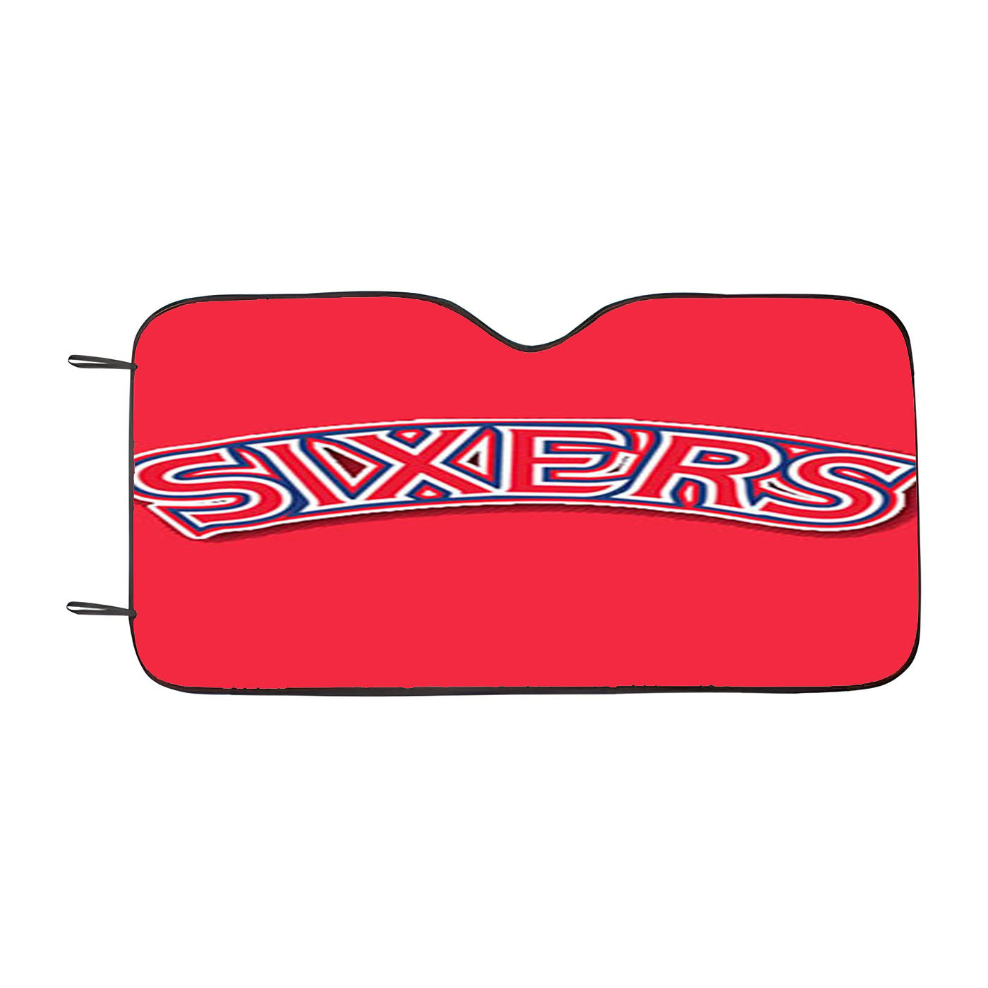 76Ers Red Car Auto Sun Shade Windshield Cover