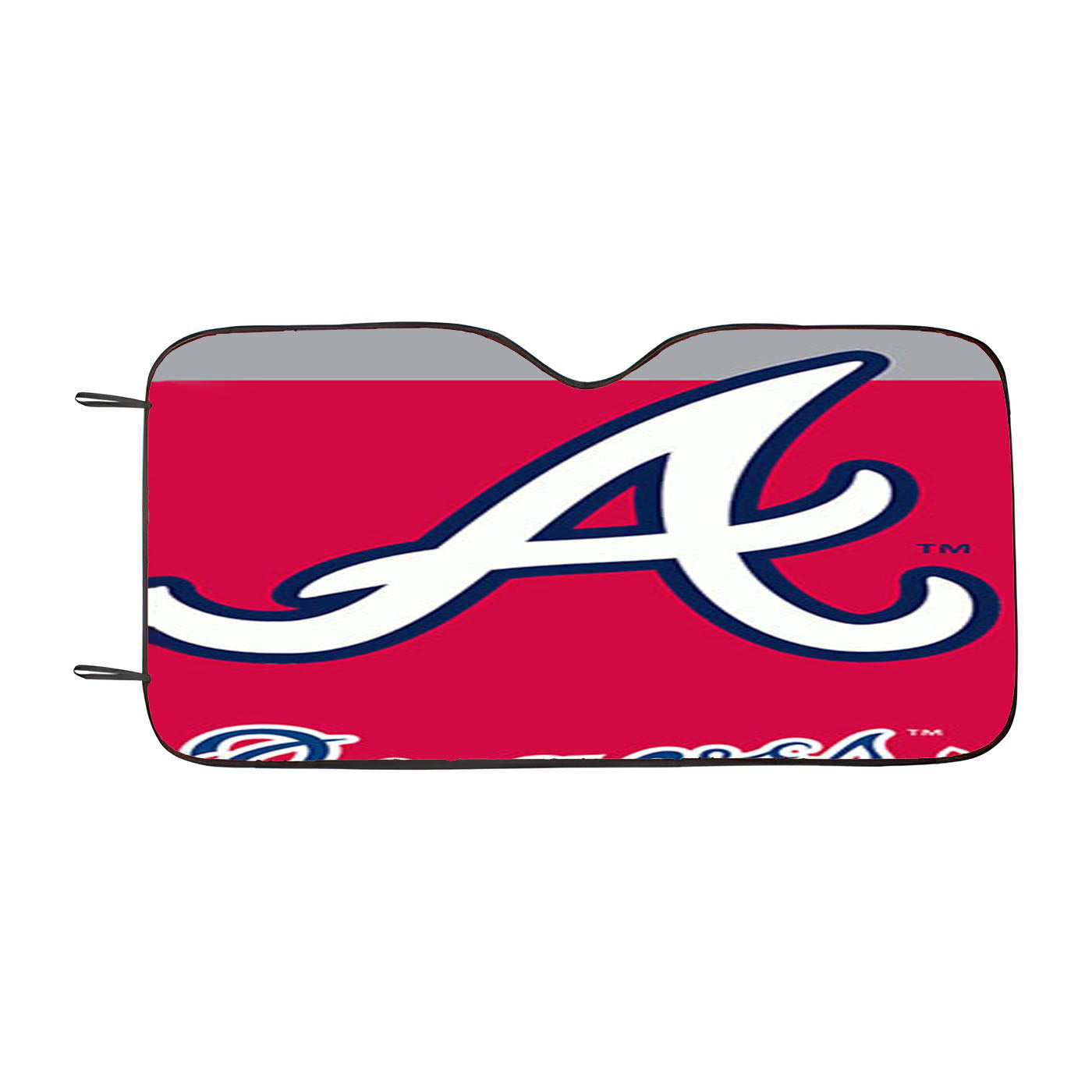 A Braves Car Auto Sun Shade Windshield Cover