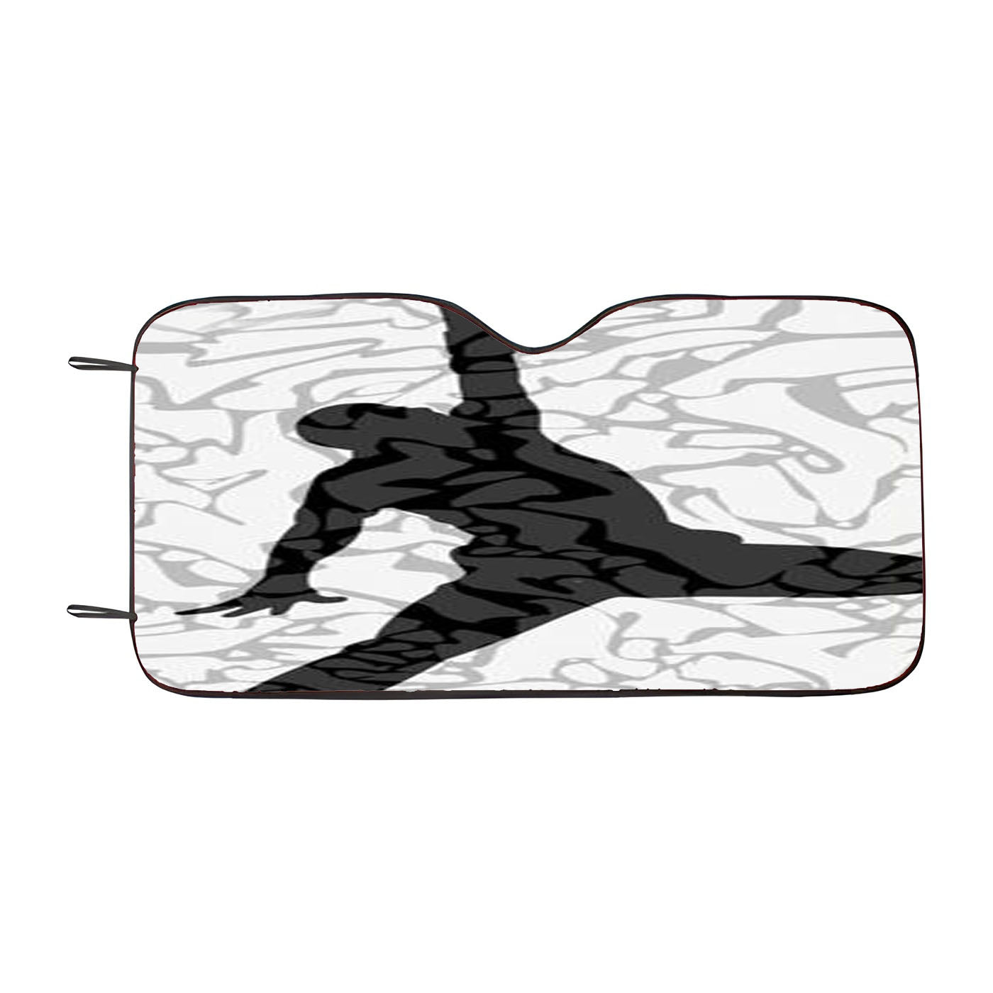 Air Jordan White Texture Car Auto Sun Shade Windshield Cover